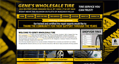 Desktop Screenshot of geneswholesaletire.com