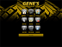 Tablet Screenshot of geneswholesaletire.com